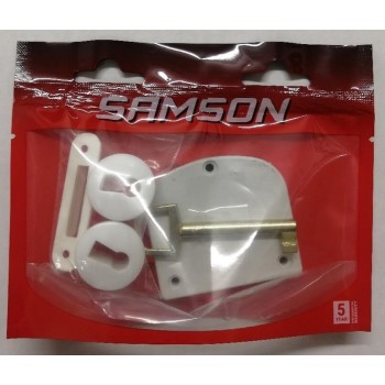 Samson Lock Cupboard Plastic White
