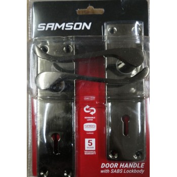 Samson Lock Set Key 3l Sabs 6" Vic Scr Antique