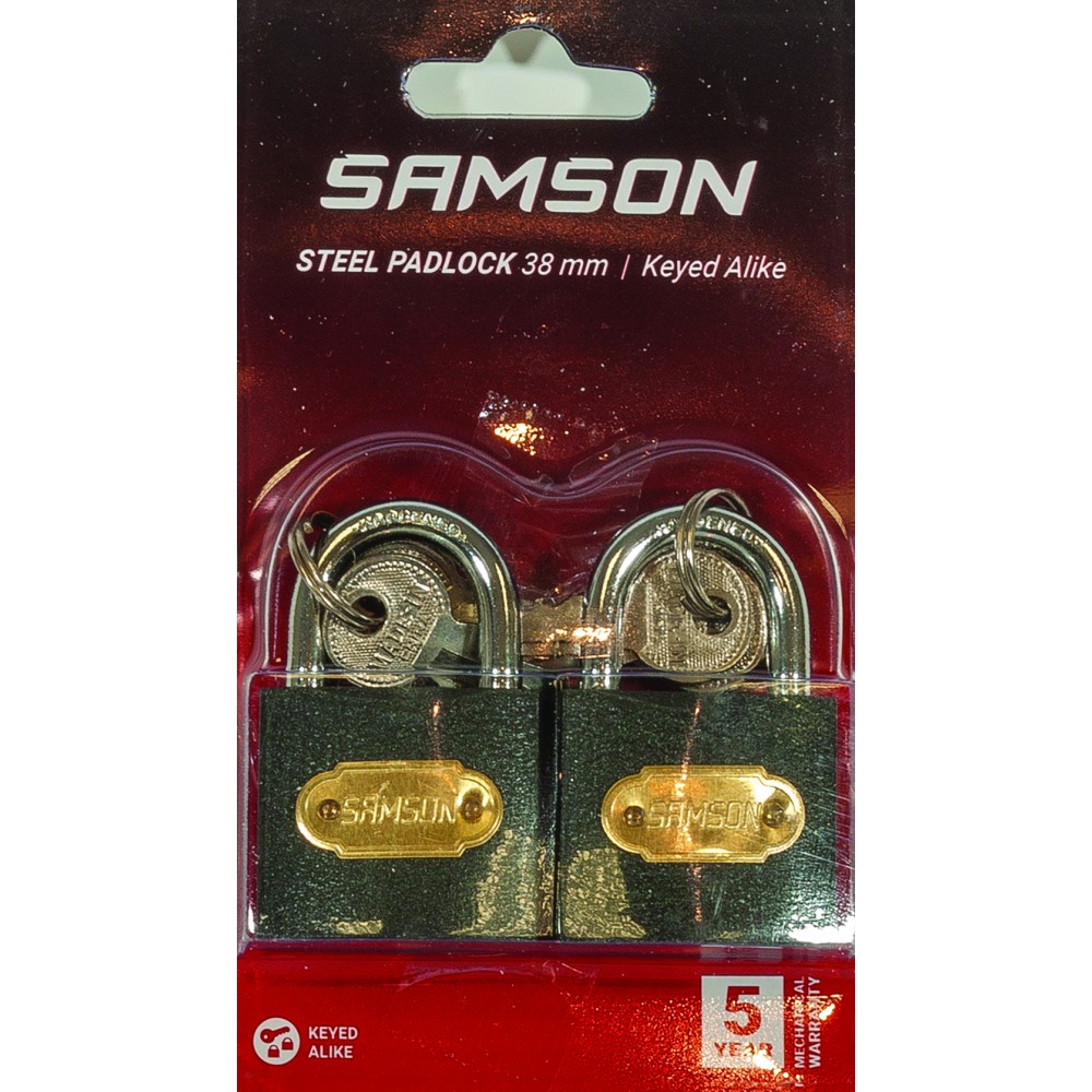 Samson Padlock Steel 38mm...