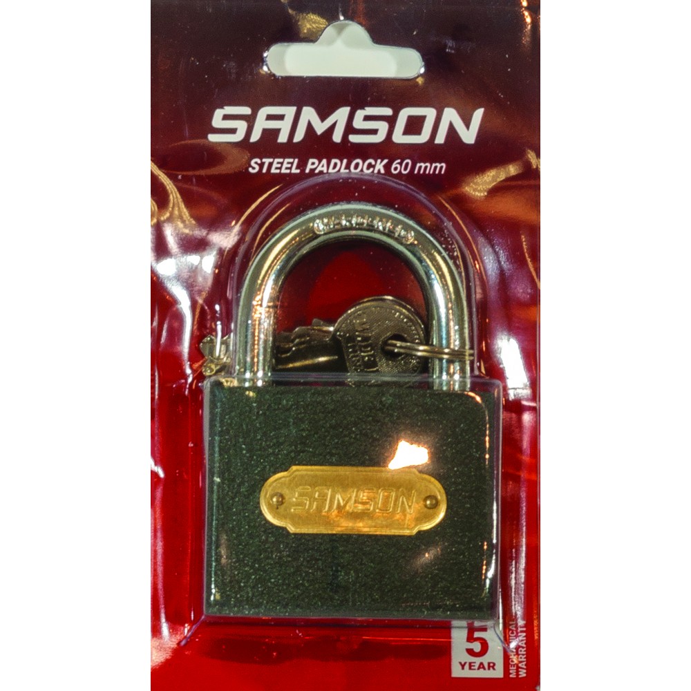 Samson Padlock Steel 60mm