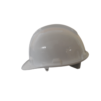 White Industrial Hard Hat With Open Vent