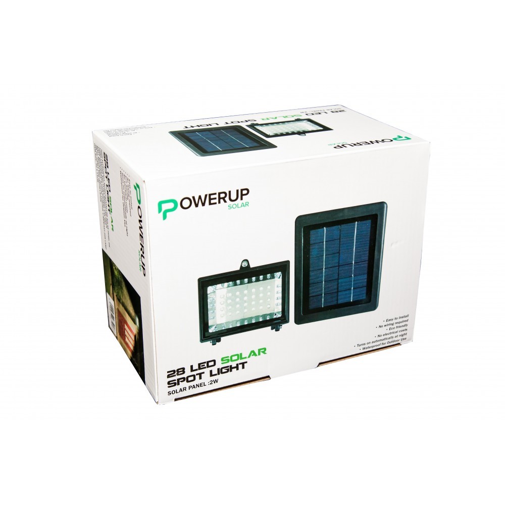 Powerup Solar Security Flood Light 28 Led, Cashbuild