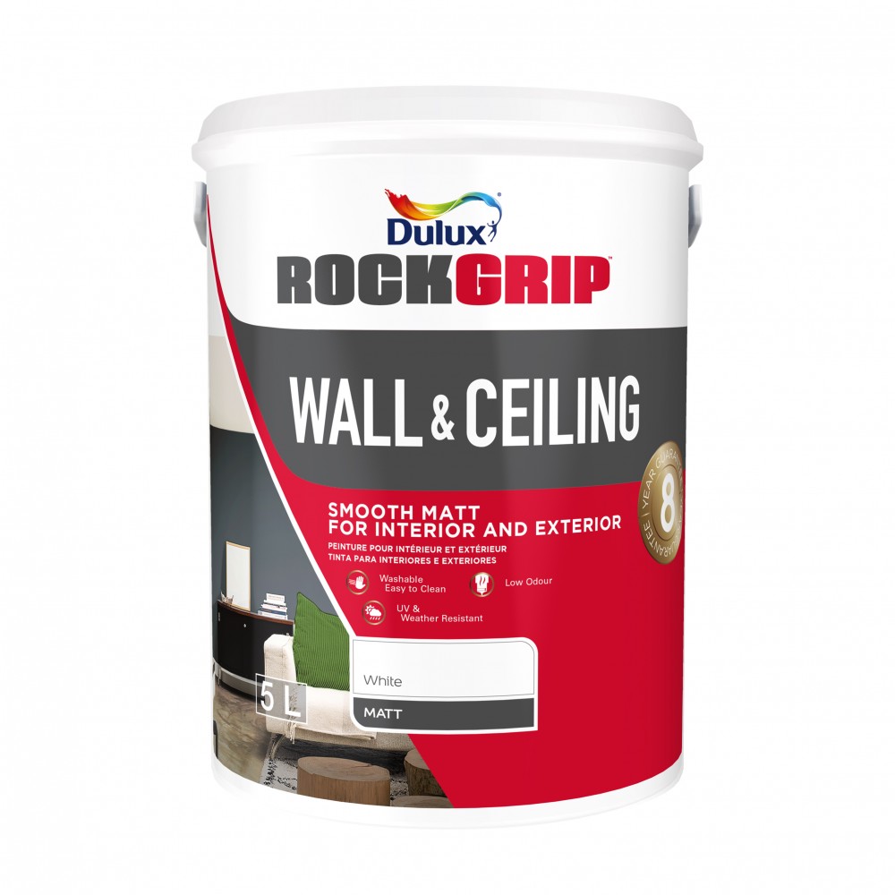 Rockgrip Wall & Ceiling 5L White