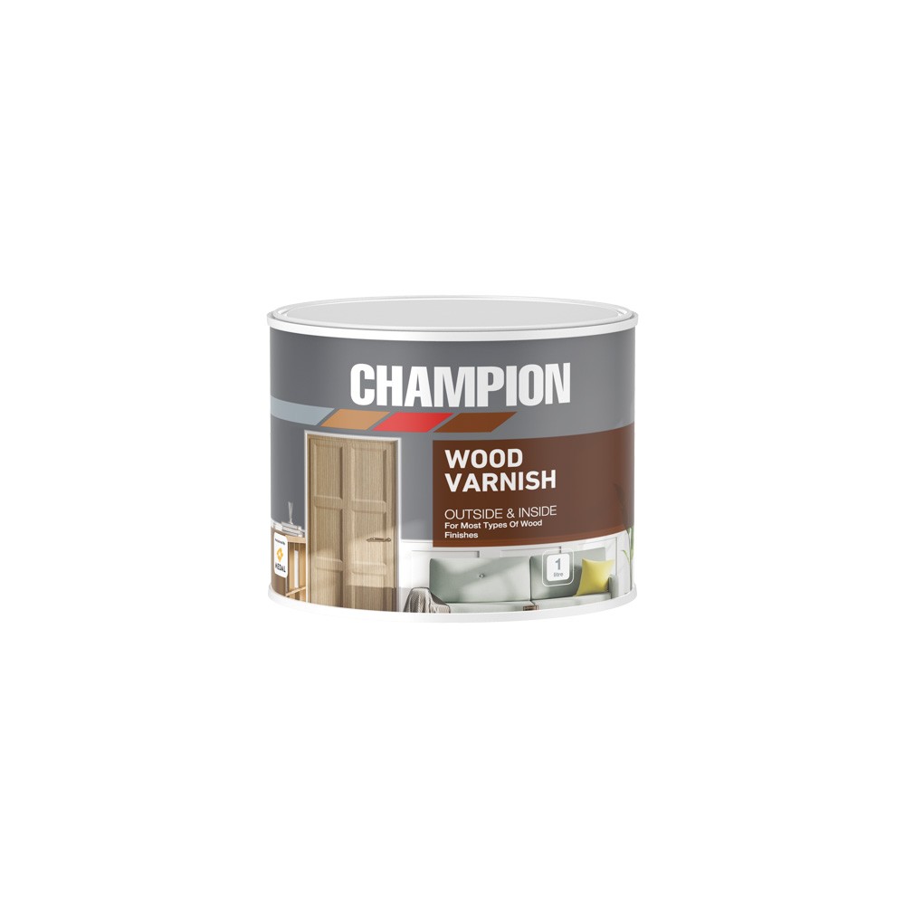Champion Wood Varnish Clear 1l