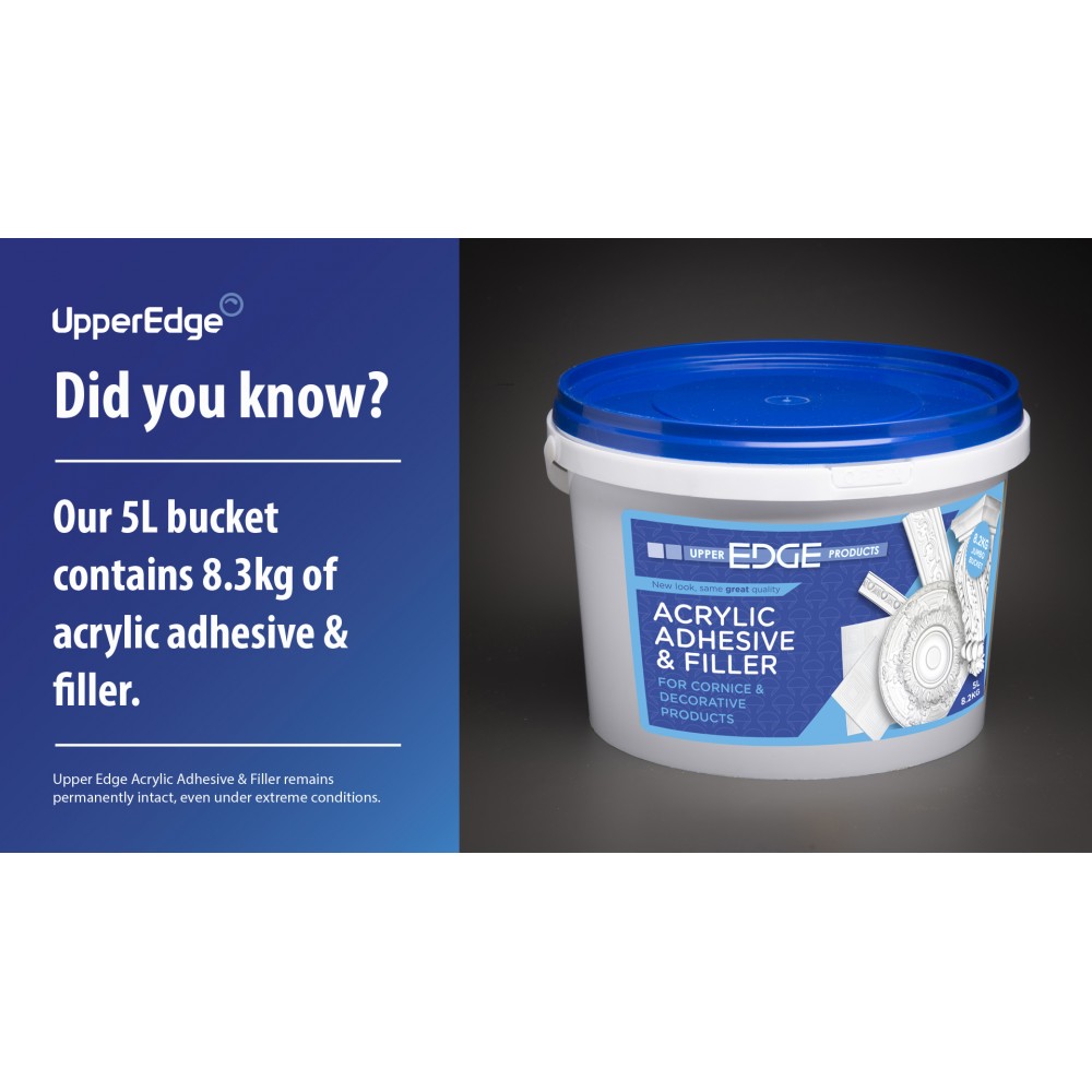 Acrylic Adhesive & Filler 5l / 8.2KG, UPPER EDGE PRODUCT Cashbuild
