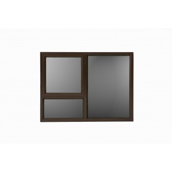 Window Frame Aluminium 28-Pt129 Bronze Left Hand Reflective Glass