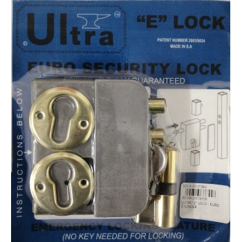 Ultra "E" Lock - Euro Cylinder