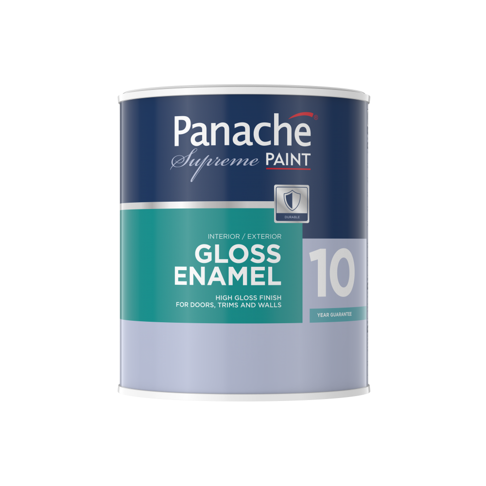 Panache High Gloss Enamel White 1L, Panache - Cashbuild